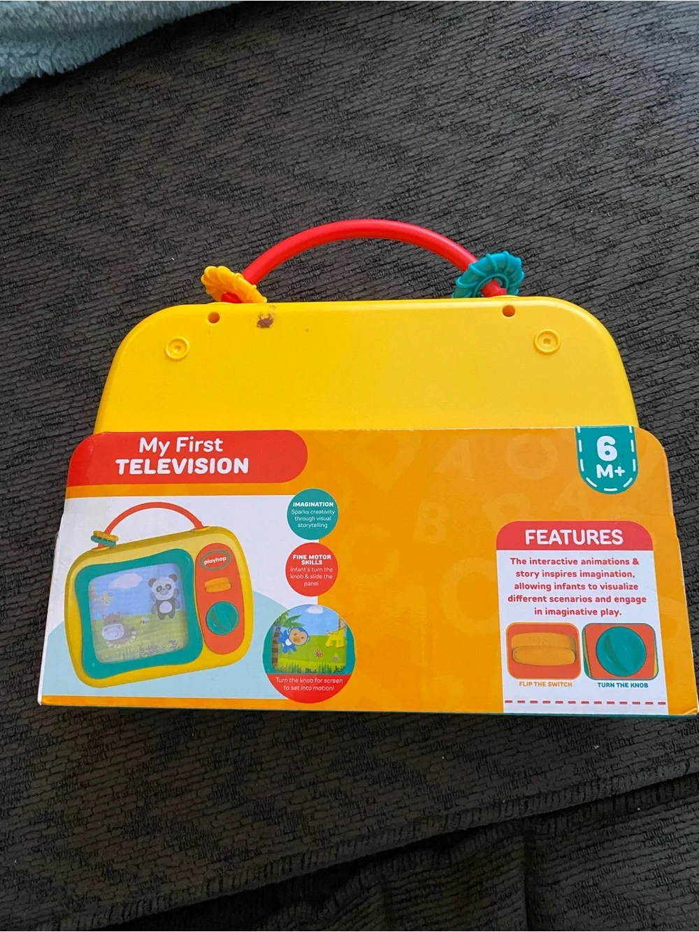 Playhop My First Television Toy - Yellow, Red, Teal